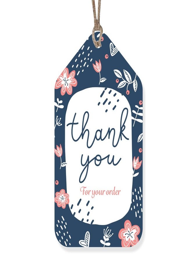 Kaameri Bazaar Thank You Tags for Packaging, Customized Packing Tags for Small Business 50 Pieces with Natural Jute Twine - Image 1